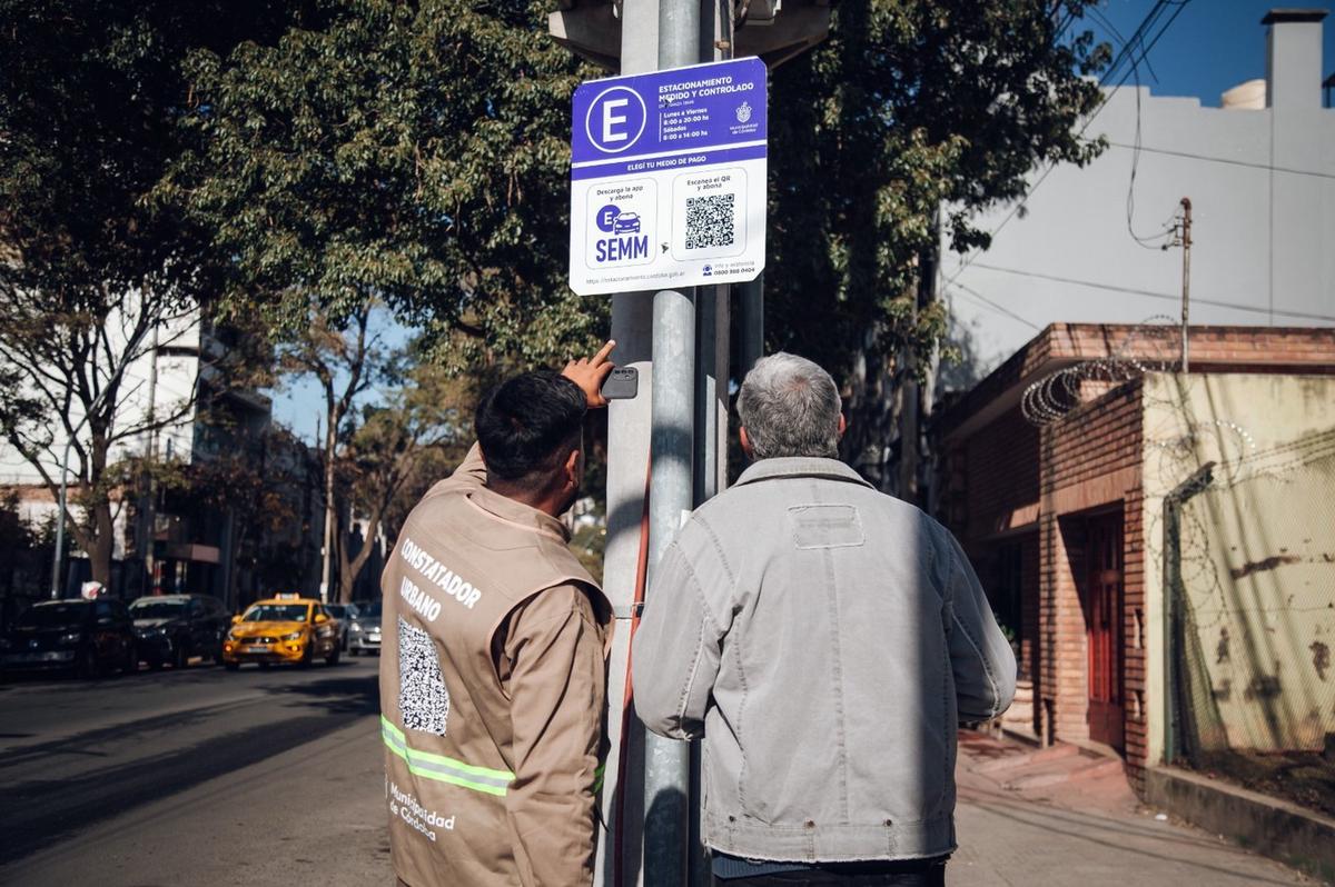 Nuevo sistema de estacionamiento medido en Córdoba. (Municipalidad)