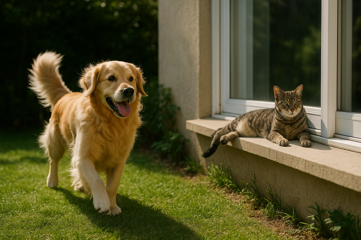 Gato descansando sobre las pertenencias de su dueño en el hogar