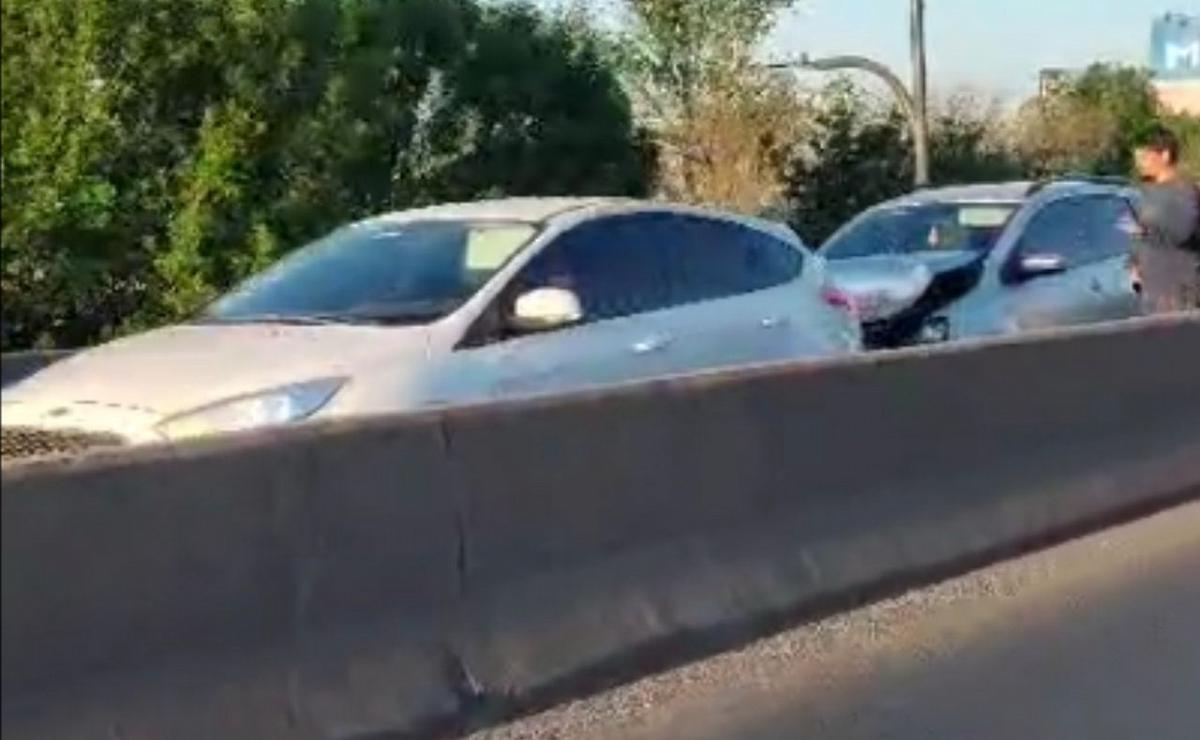 FOTO: El siniestro en la autopista Rosario-Córdoba (captura de video).