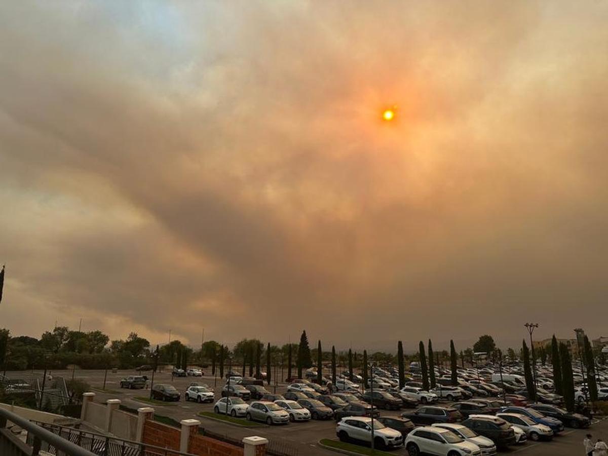 Humo en la zona oeste de Madrid.