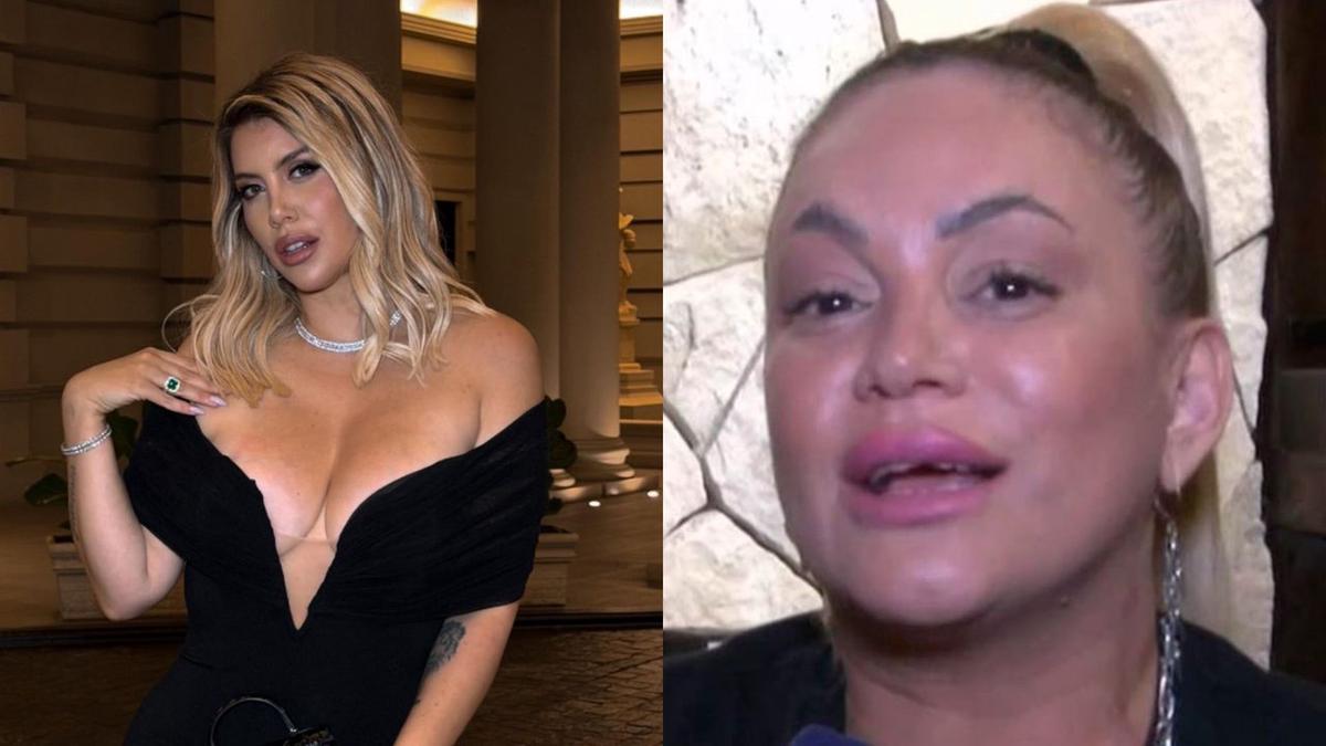 Wanda Nara y María Eugenia Ritó. Foto: Agencia NA (Captura)