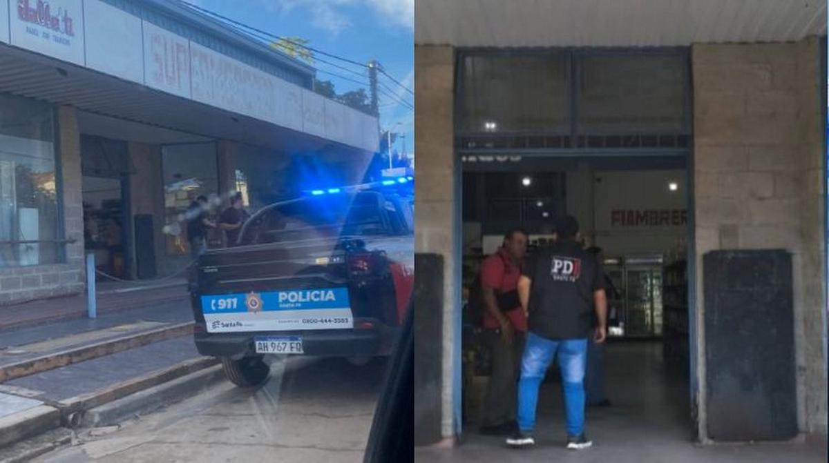 Supermercado de la localidad de Helvecia donde fueron filmadas las menores.
