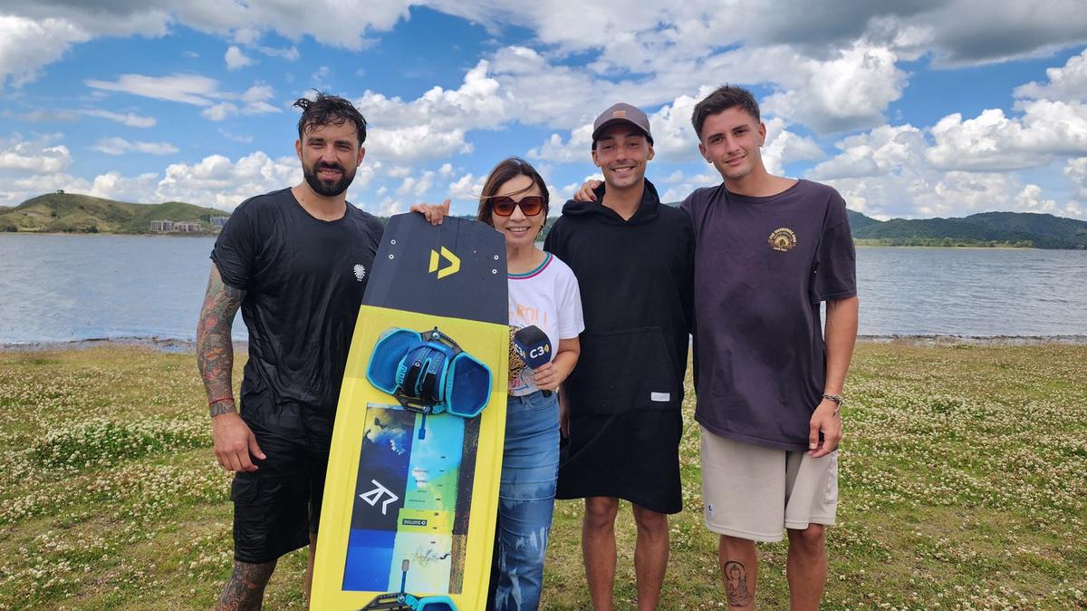 FOTO: Kitesurf en Potrero de Garay: pura adrenalina en un refugio natural en Córdoba