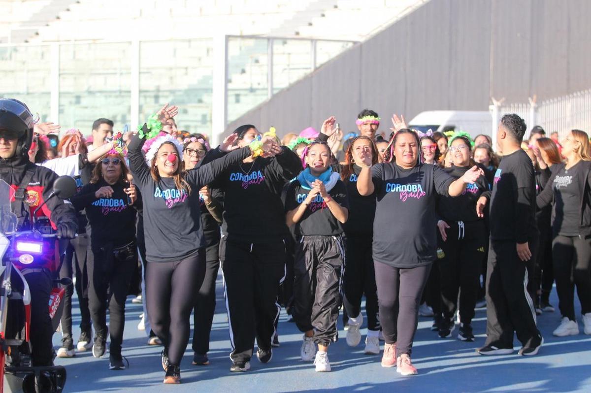 El estadio cordobés, de fiesta para los niños.