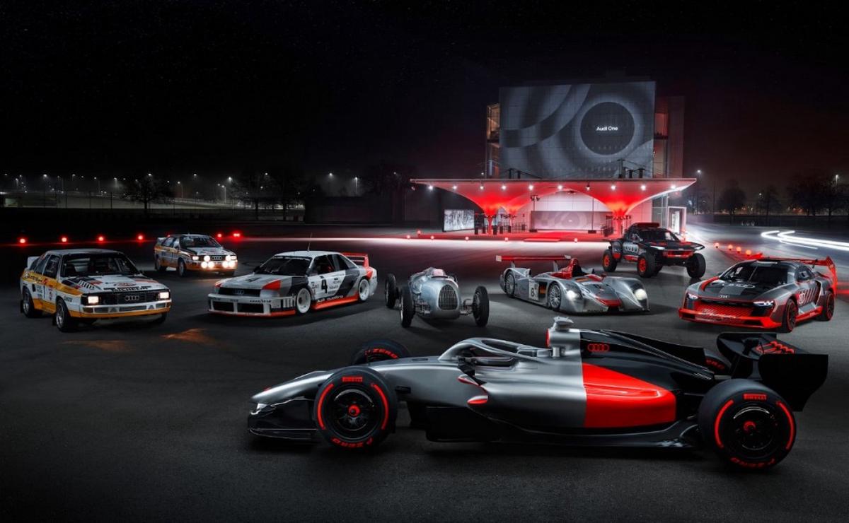 Titanio, rojo y negro, los colores de competición de Audi serán los de su F1 en 2026
