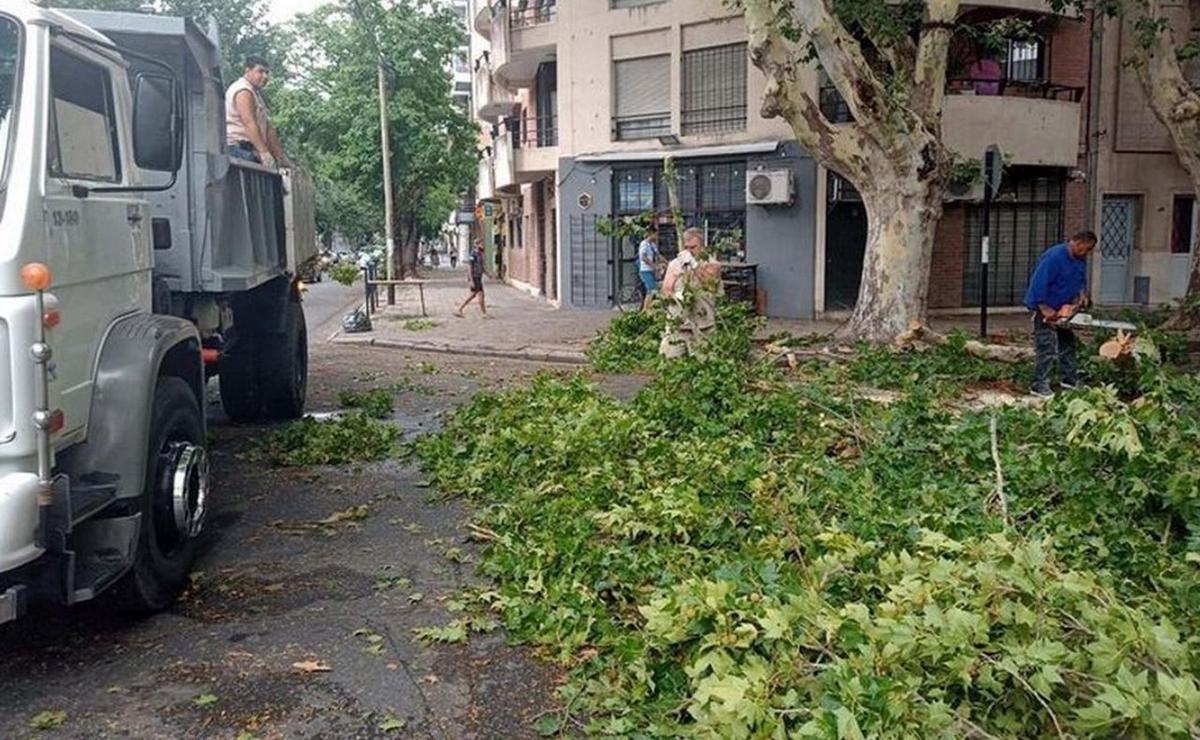 FOTO: Postales de una tormenta en Rosario (archivo).