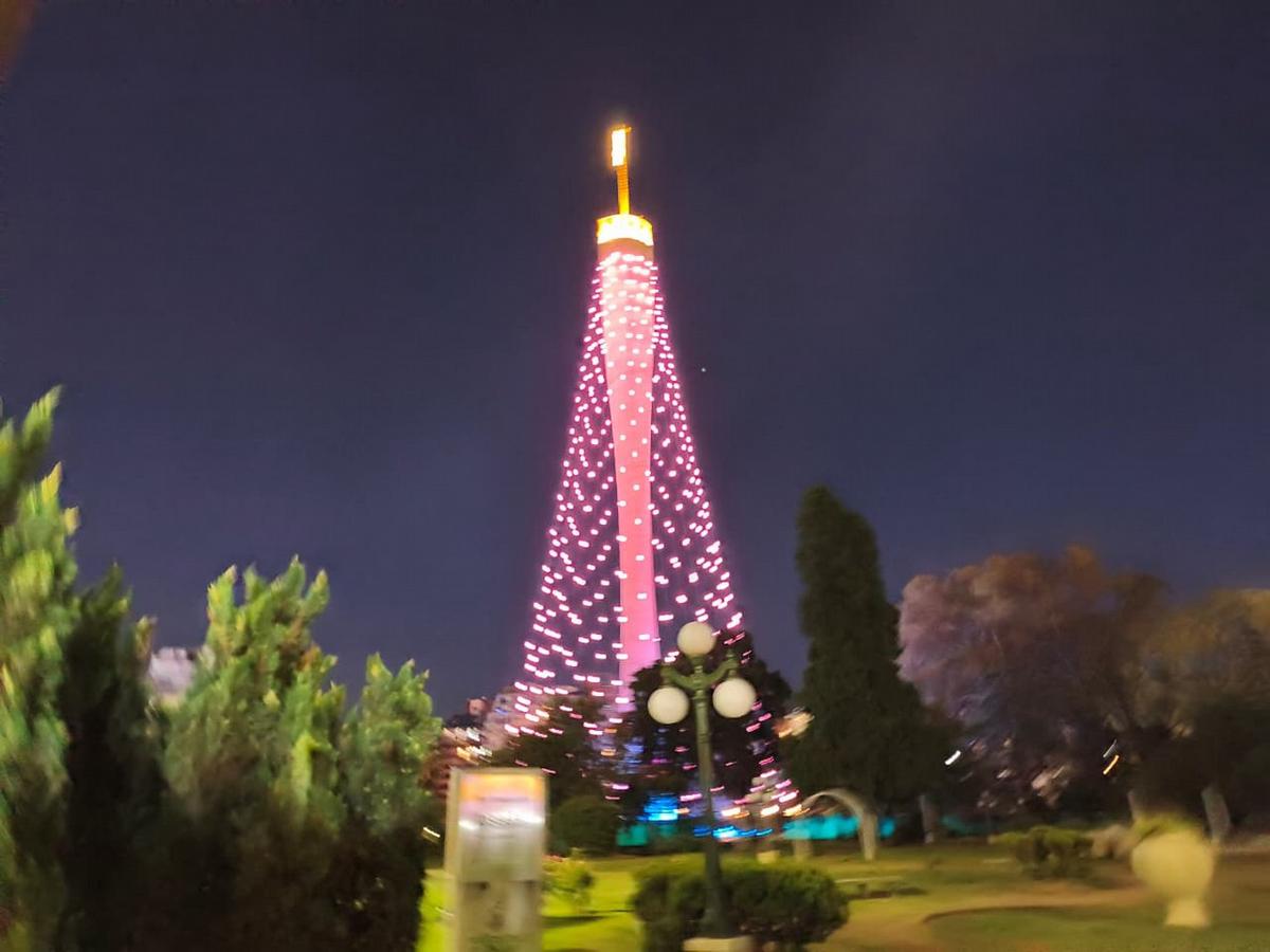 Ya está encendido el árbol de Navidad en Córdoba. (Foto: Ignacio González/Cadena 3)
