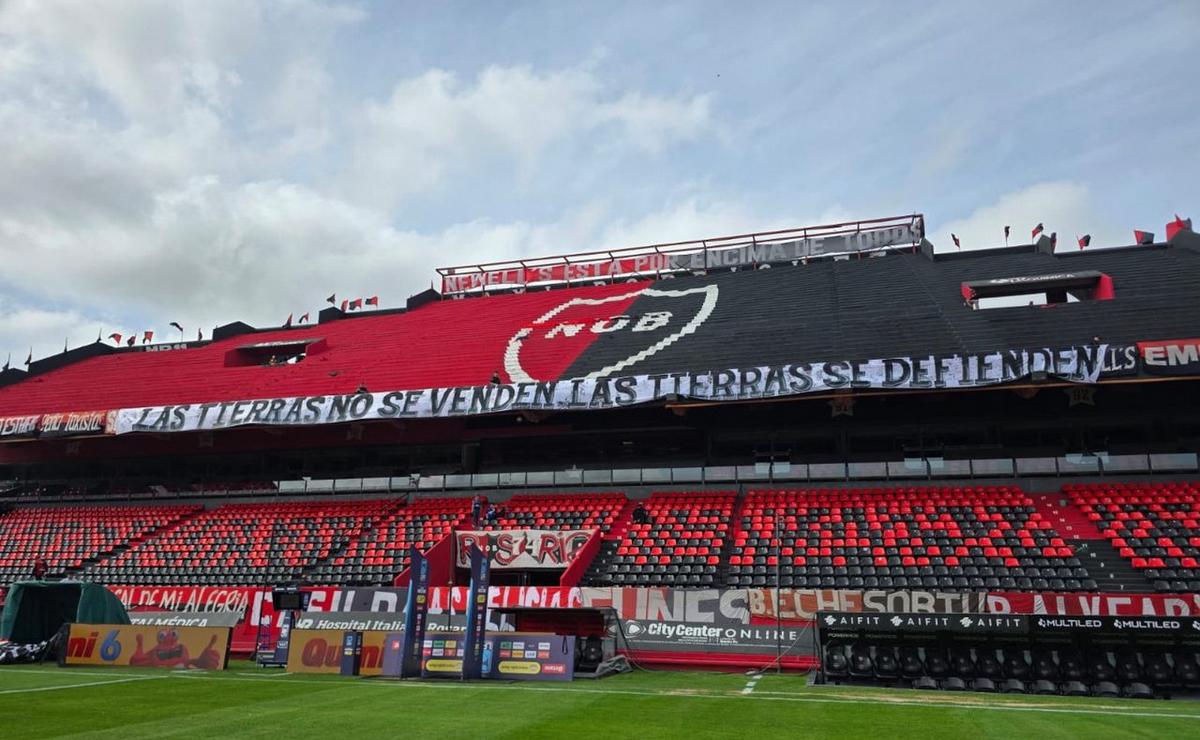 El paño fue detectado durante la requisa previa al partido entre Newell’s y Boca.
