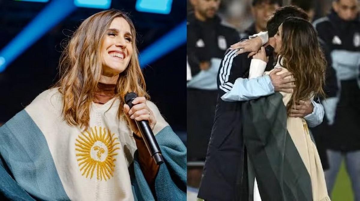 El poncho de La Sole que fue furor en la despedida de Messi.