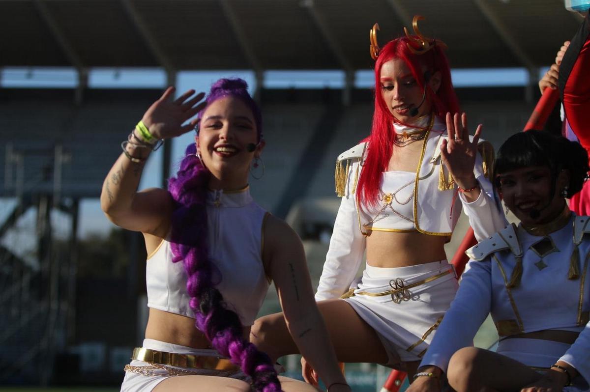 El estadio cordobés, de fiesta para los niños.