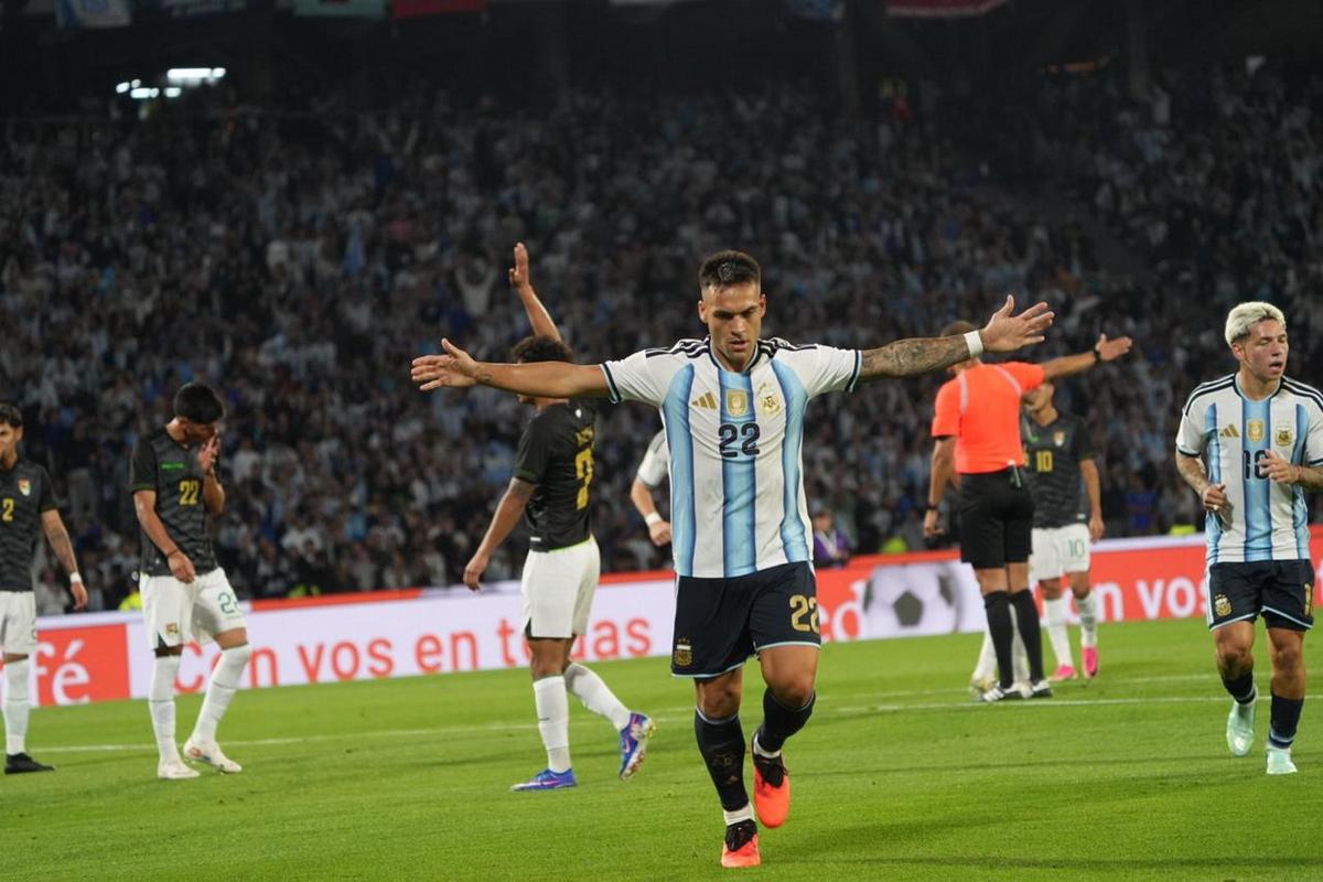 Lautaro Martínez en la última fecha FIFA.