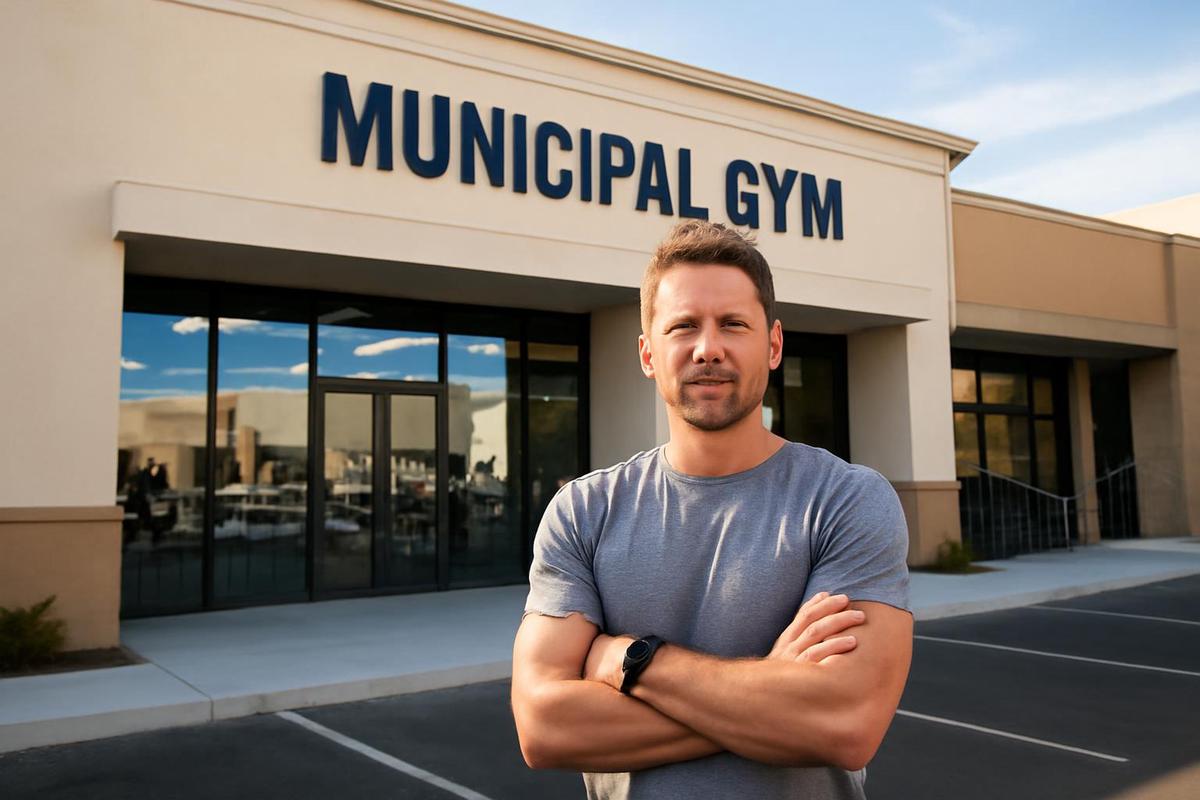 Mark Wahlberg en su nuevo gimnasio Municipal