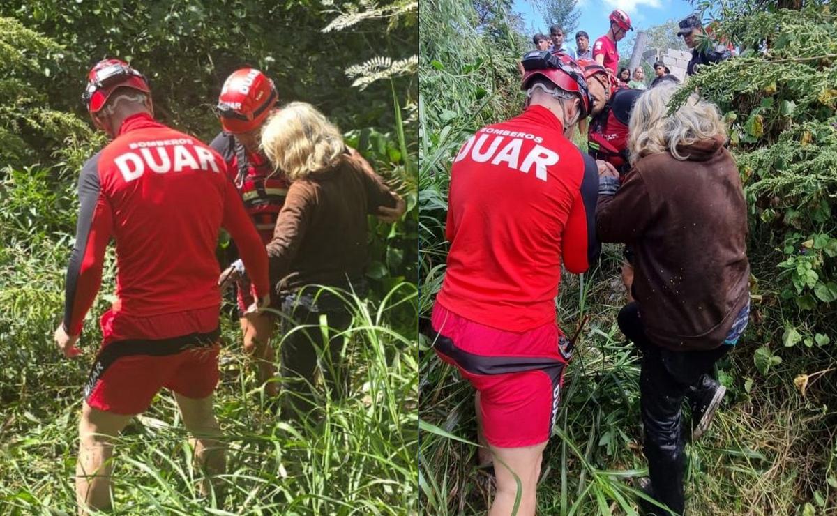 Rescatan a una mujer de 70 años que cayó a un canal en Córdoba.