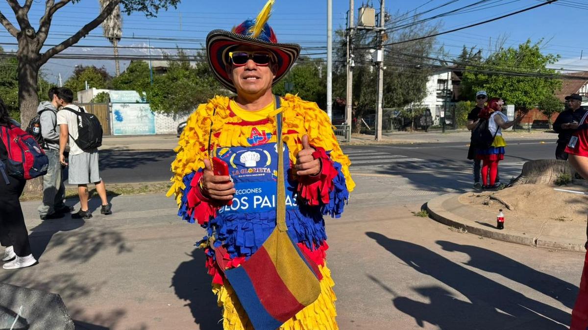 Todo el color de los hinchas en la previa de la semifinal.
