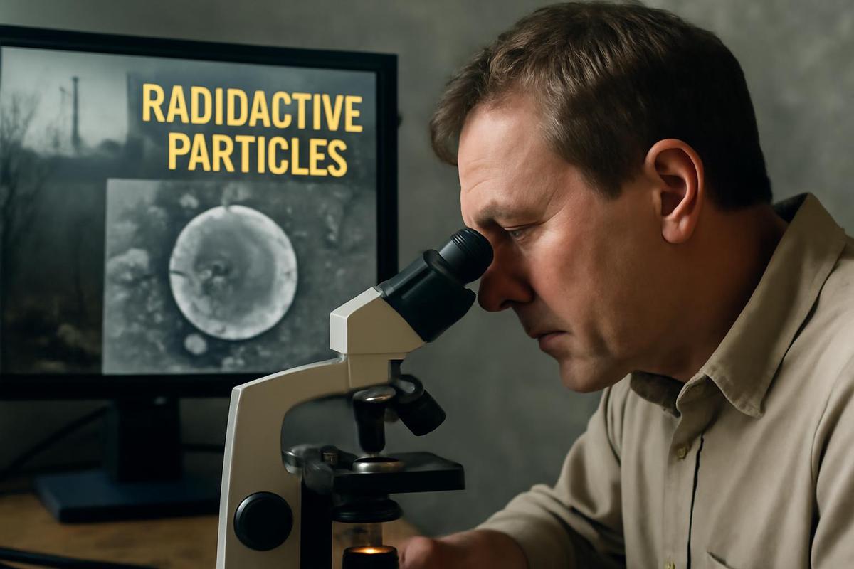 Chernobyl: partículas radiactivas en el suelo
