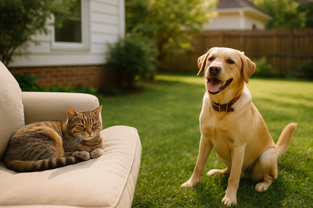 Perro recibiendo un baño en casa: Puesta en práctica de cuidados esenciales