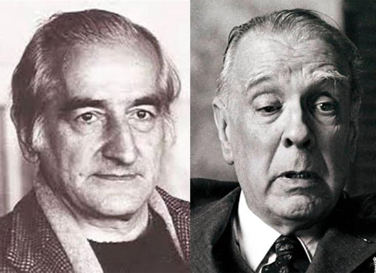 Héctor Germán Oesterheld y Jorge Luis Borges.