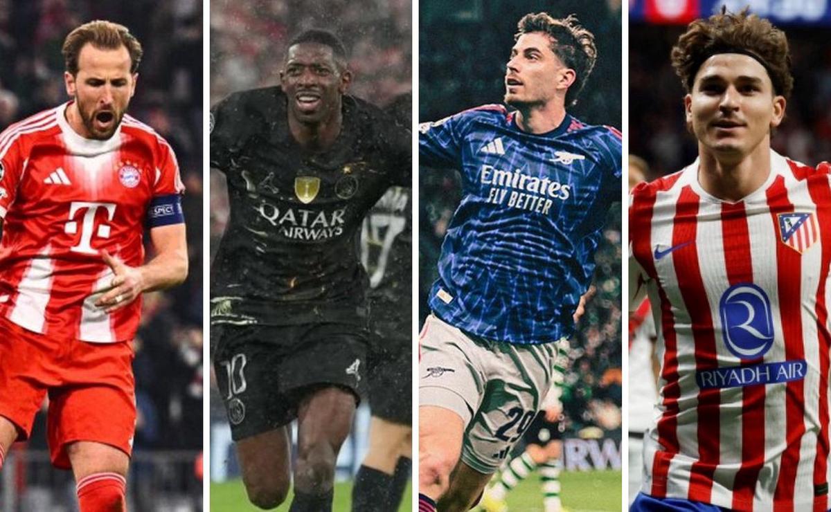 Los cuatro clasificados a semis de Champions.