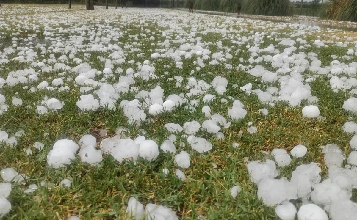 Alerta por tormentas y granizo.