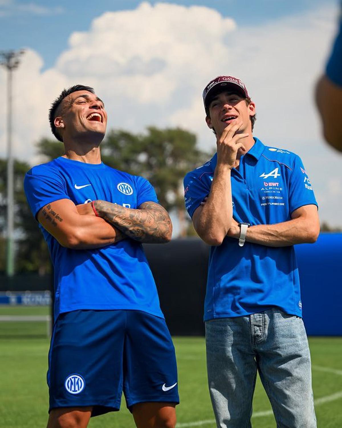 Lautaro Martínez y Franco Colapinto.