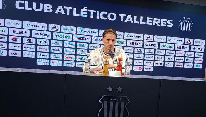 Ezequiel Unsain fue presentado como refuerzo de Talleres: "Nos mueve la ilusión"