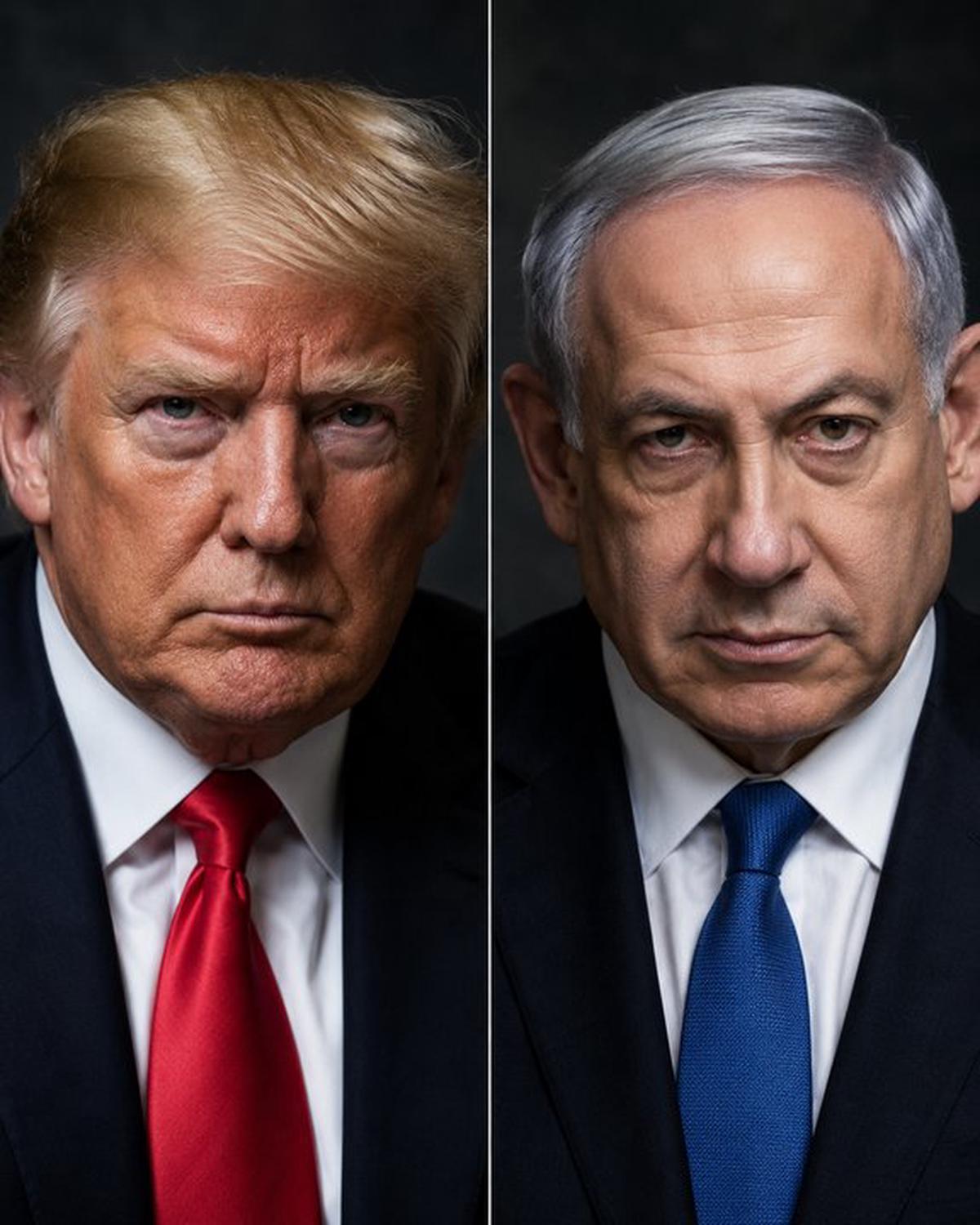 El presidente de Estados Unidos, Donald Trump, y el primer ministro israelí, Benjamín Netanyahu.