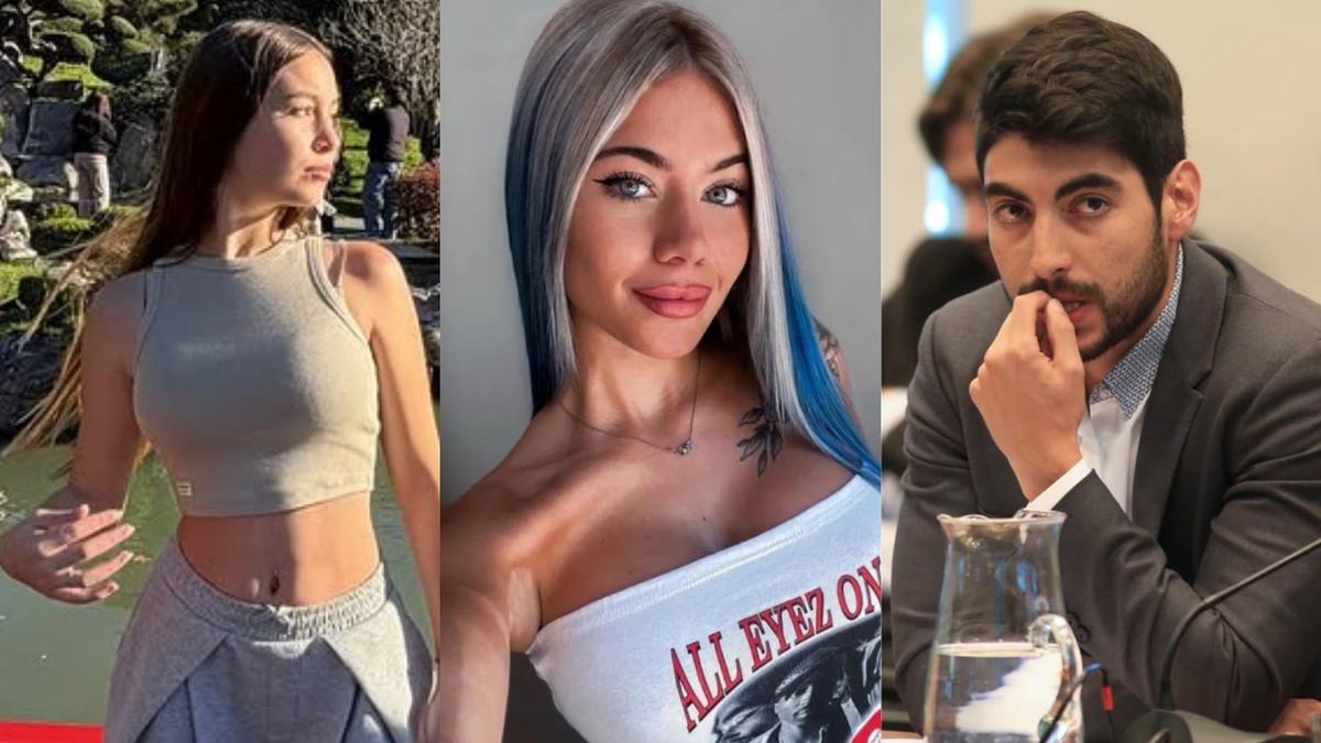 De izquierda a derecha: Victoria Arizaga, Candela Arizaga, Facundo Moyano.