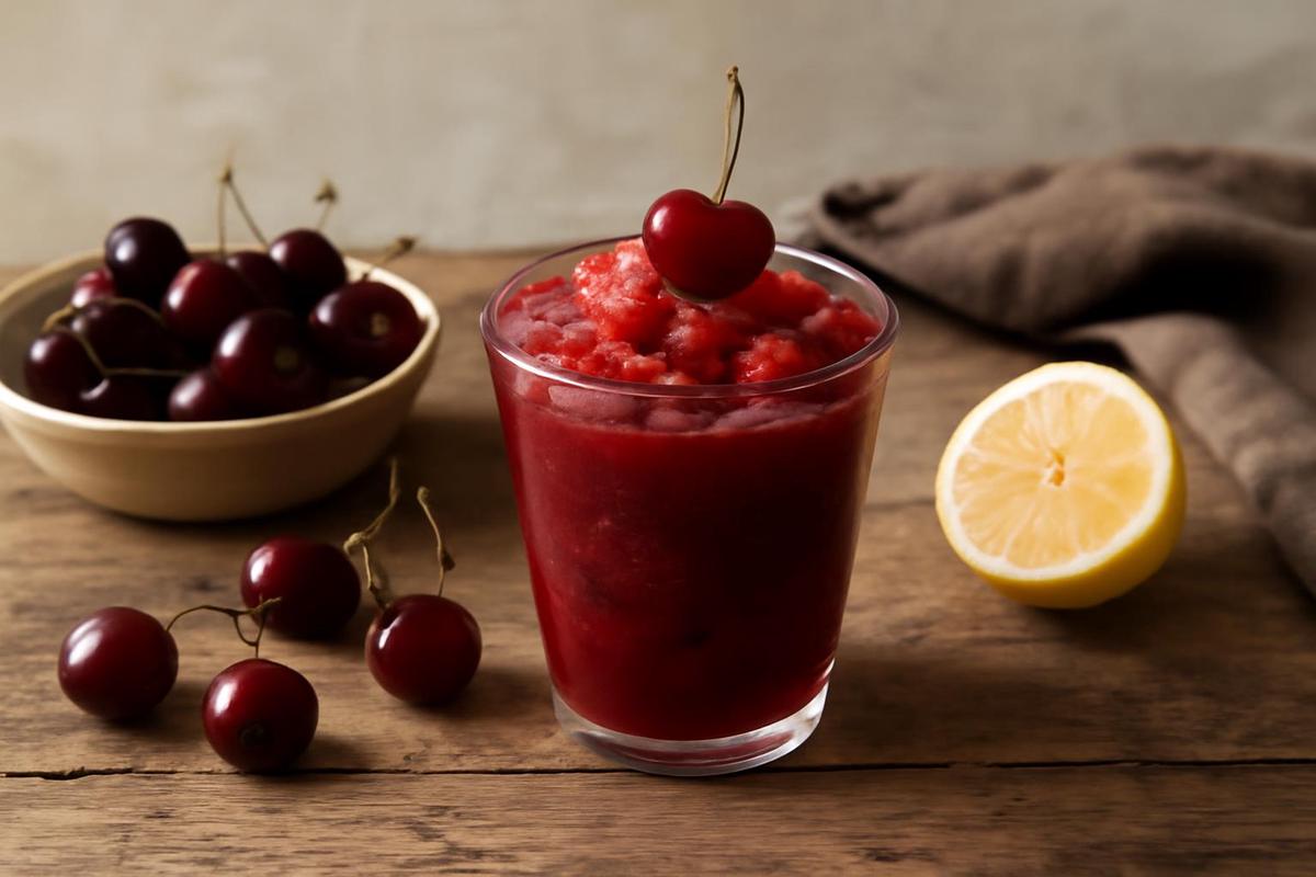 Granizado de cereza: refresco ideal para el verano