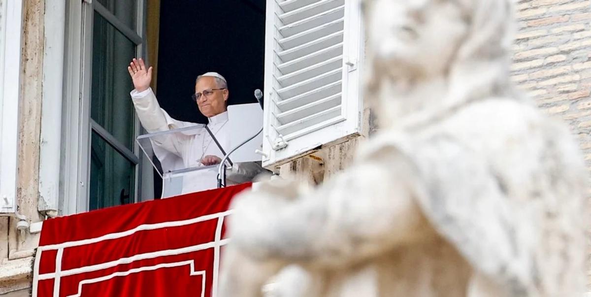 El Papa León XIV envió un mensaje de esperanza este domingo. Foto: Agencia NA/Redes.