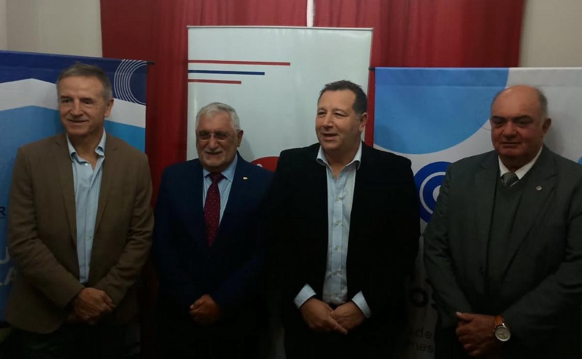 Los referentes que estuvieron en la reunión.