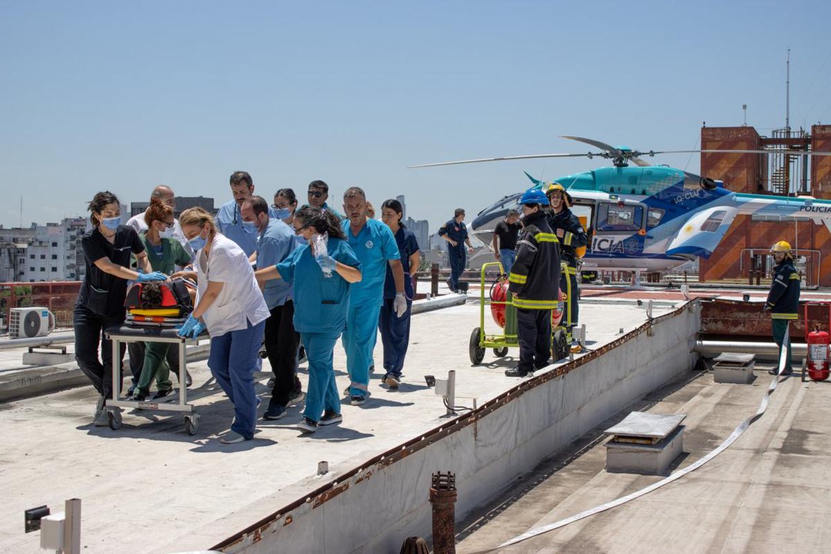 El Hospital Garrahan reactivó su helipuerto propio tras cuatro años de inhabilitación