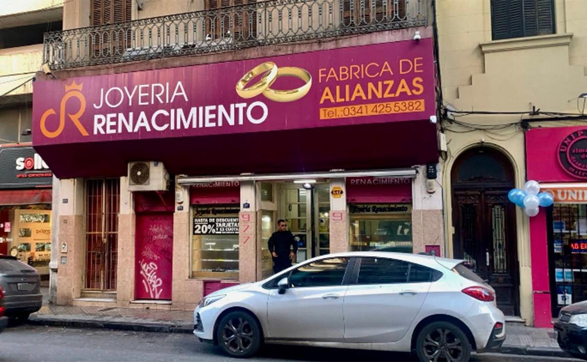 Archivo.- Joyería en el microcentro de Rosario.