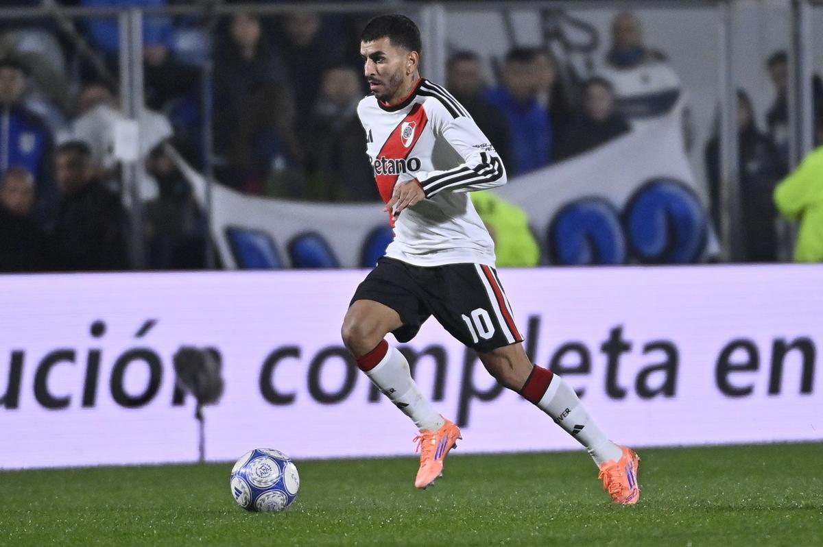Ángel Correa en el partido entre River y Gimnasia. (Foto:Prensa CARP)