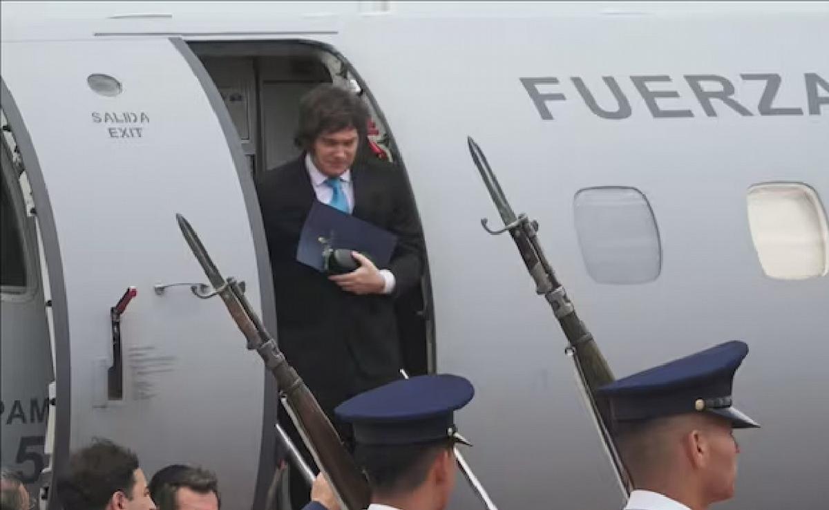 El Presidente argentino llegó esta mañana a Paraguay. (Foto: captura/TN)