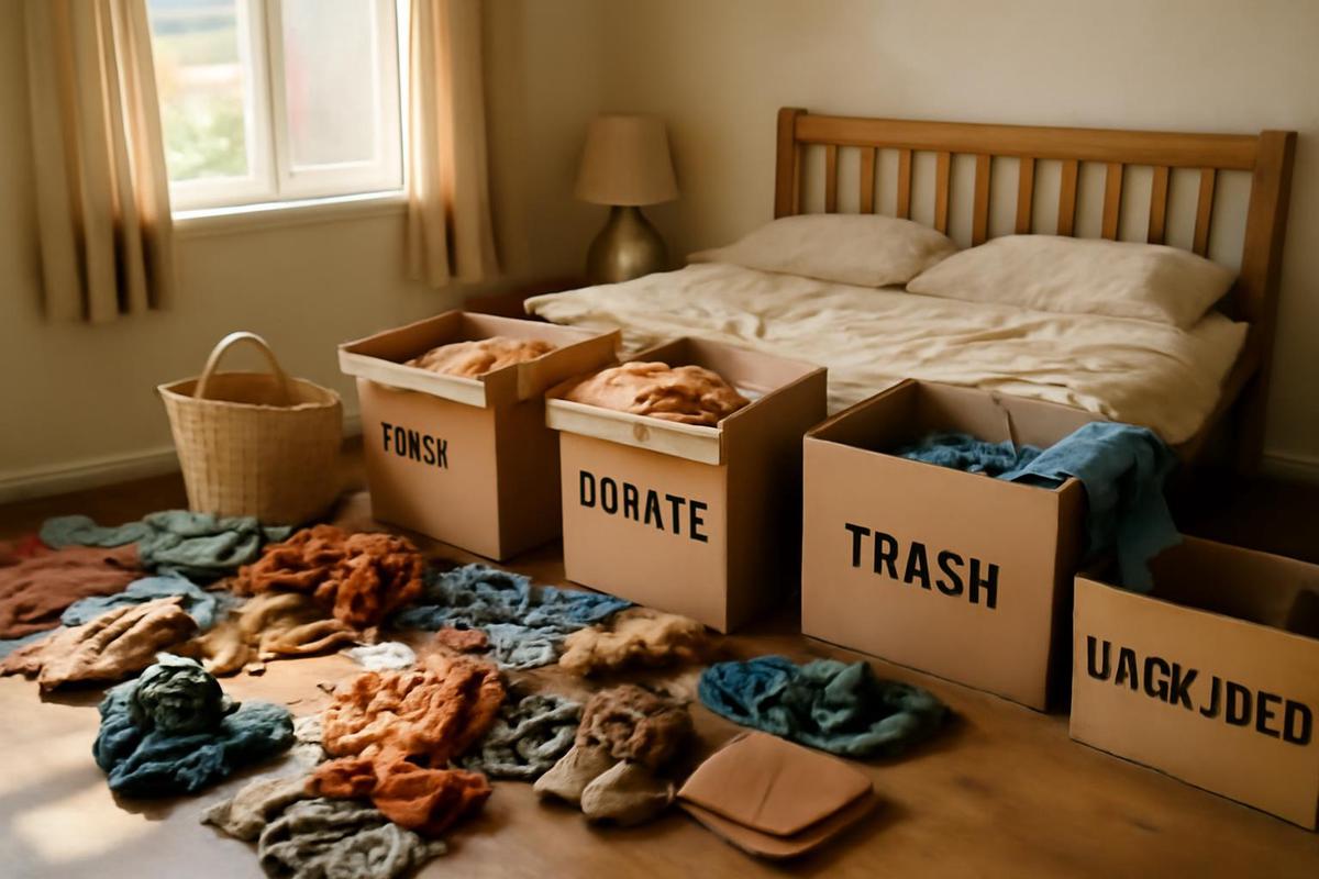 Método de las cuatro cajas para organizar el hogar
