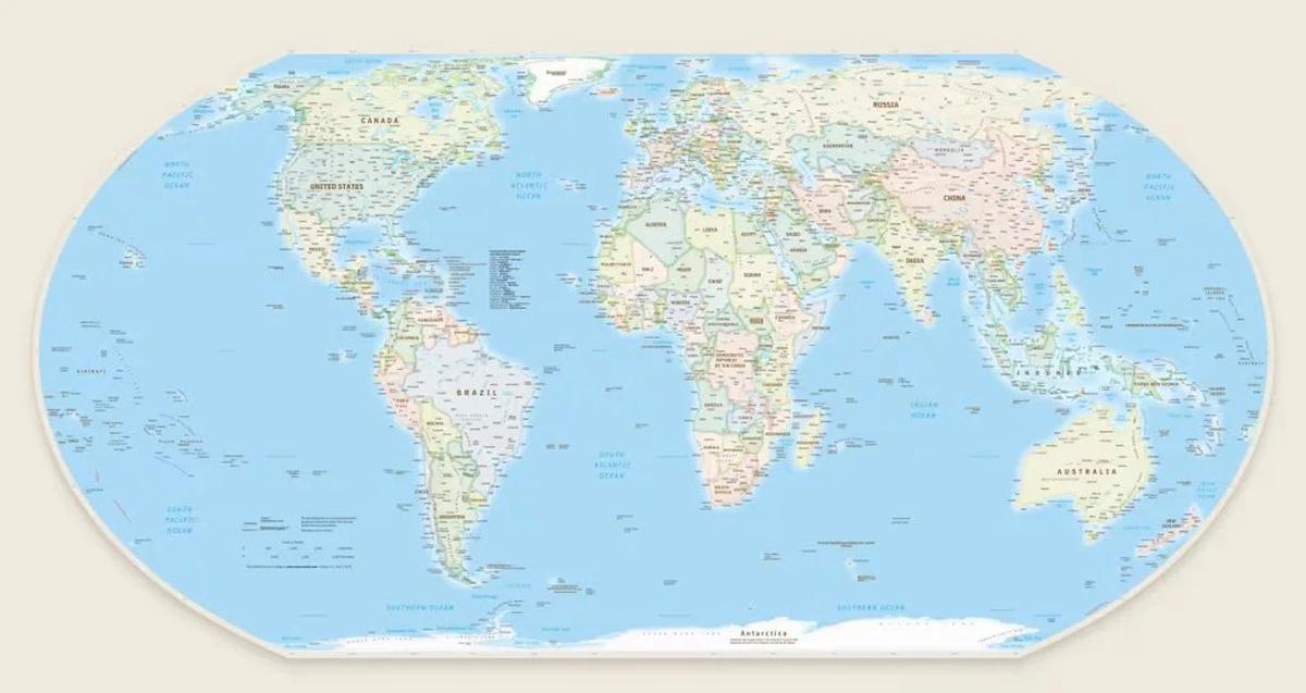 Naciones Unidas aprueba la adopción de un nuevo mapa mundial.