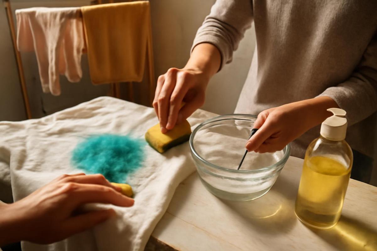 Consejos para eliminar manchas de tinte en la ropa