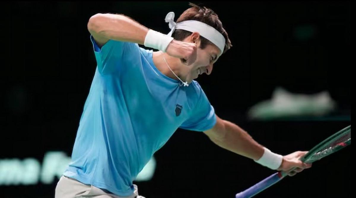 Tomás Etcheverry festejó un triunfazo (Foto: Luca Bruno/AP)