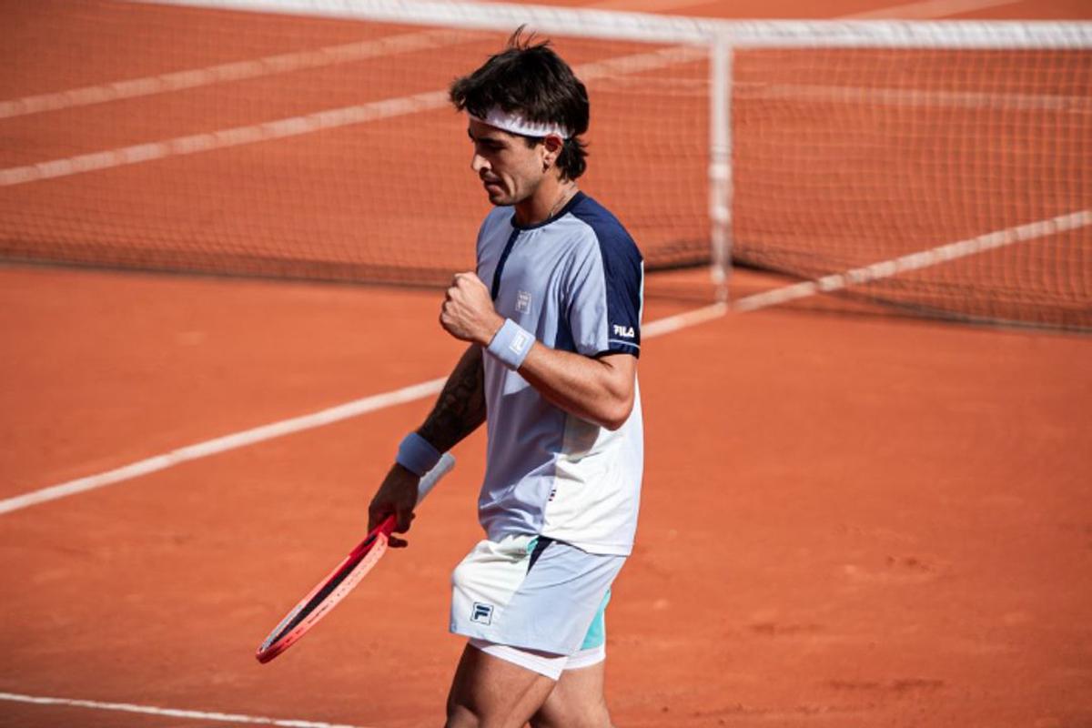 Francisco Comesaña celebra el triunfo en la primera ronda del Challenger de Buenos Aires.