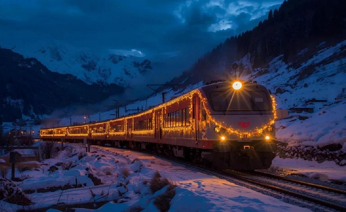 El tren mágico navideño que une Roma y Múnich. (Foto: FS Treni Turistici Italiani)