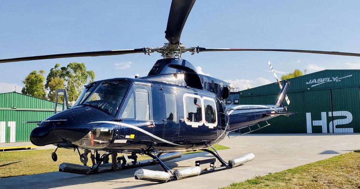 Cayó un helicóptero en San Juan. (Foto:X)