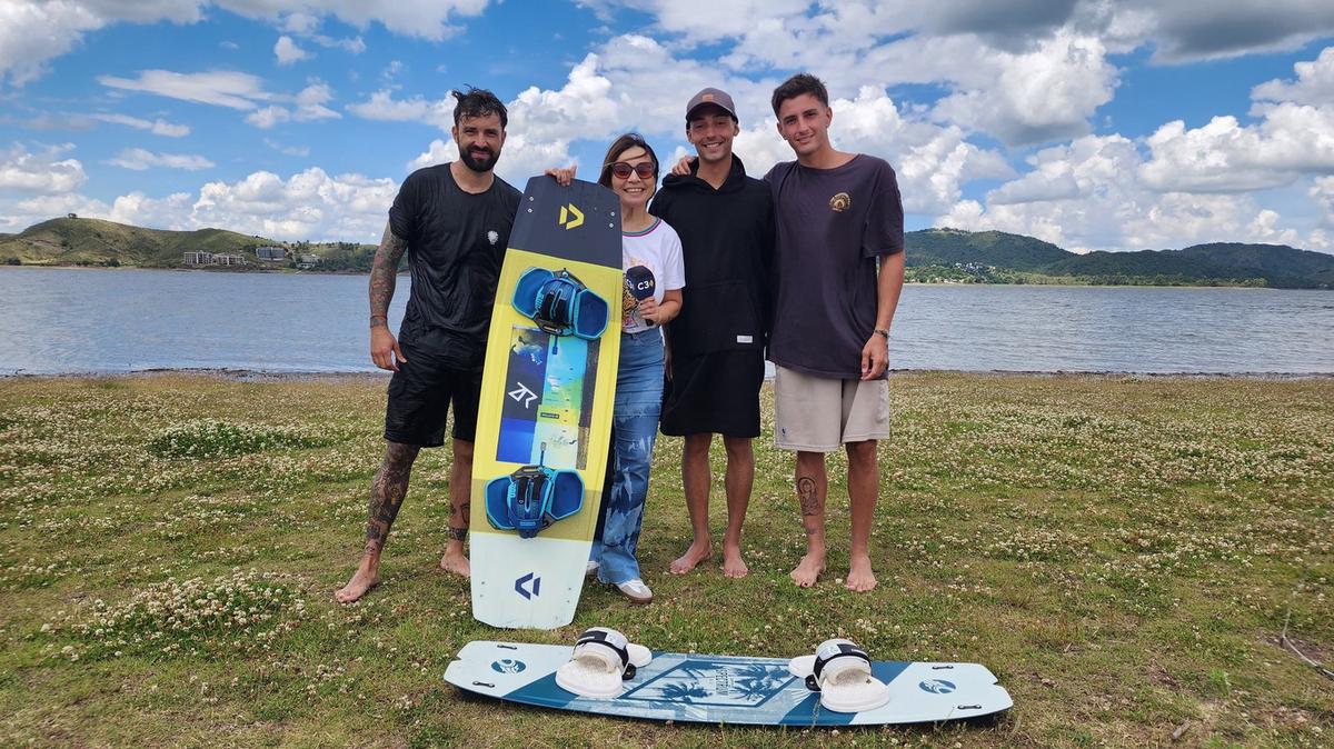 FOTO: Kitesurf en Potrero de Garay: pura adrenalina en un refugio natural en Córdoba