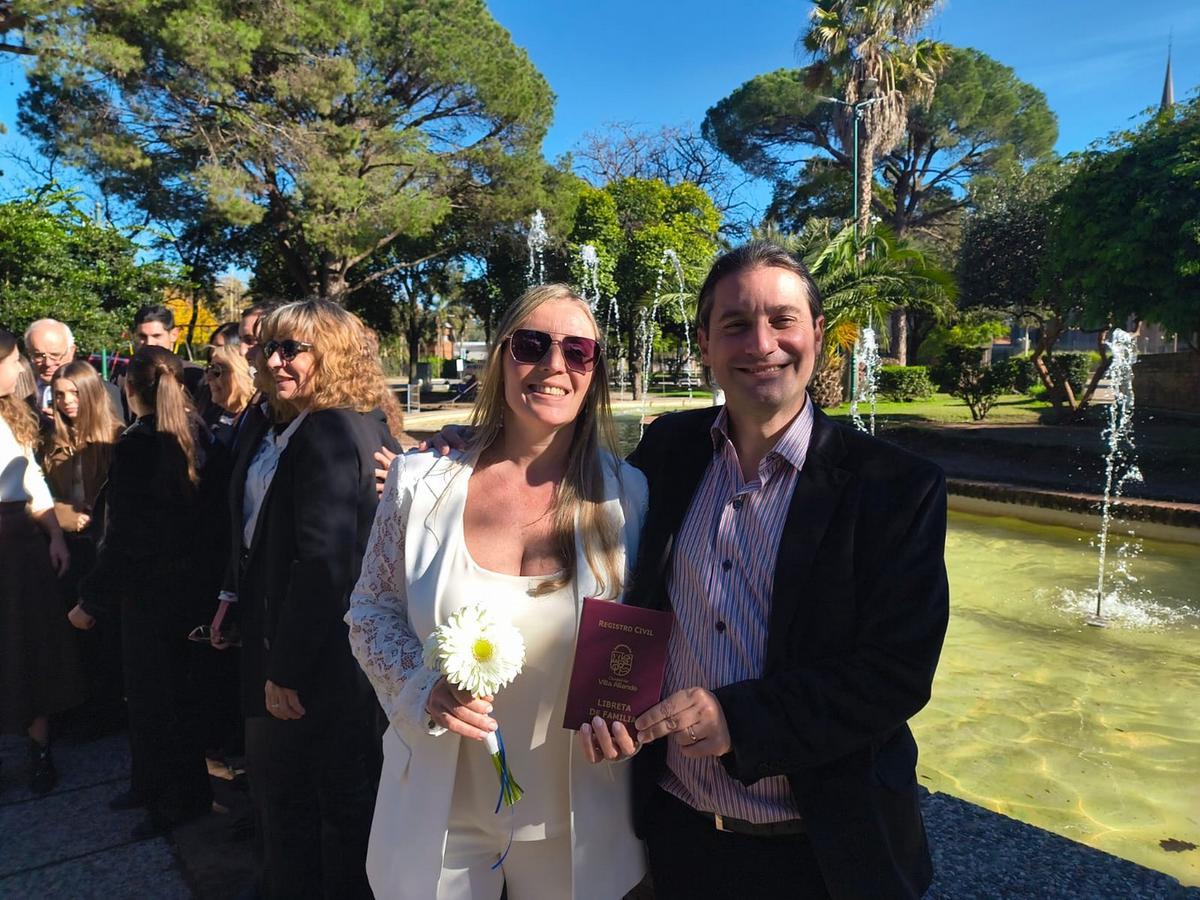 Laura y su esposo, Juan Federico.