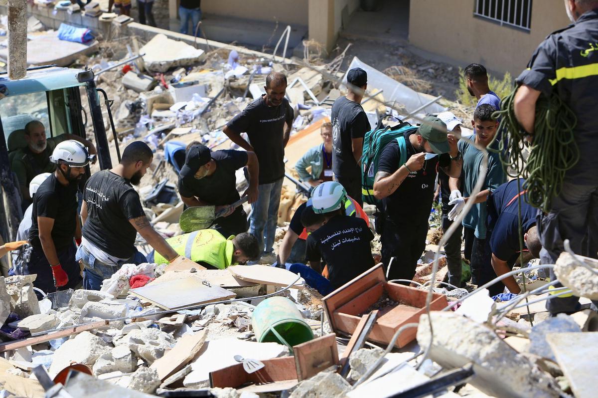 FOTO: Destrucción en el Libano, tras los ataques israelíes. (Foto NA)