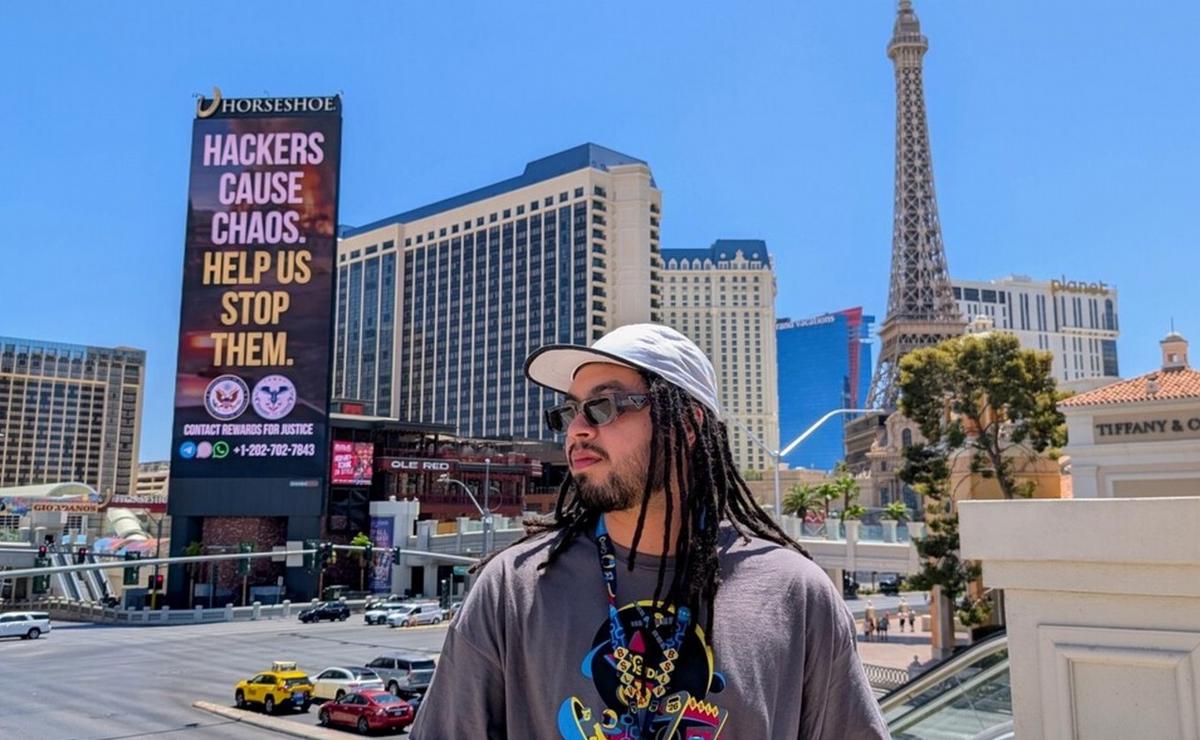 Ignacio Navarro, en Las Vegas (Gentileza: Clarín).