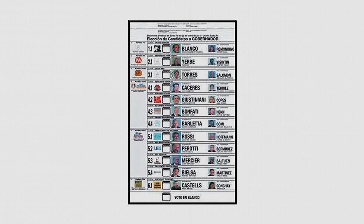 FOTO: En mayo de 2011 se usó por primera vez la boleta única. Fue en Santa Fe.