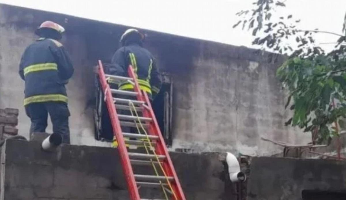 FOTO: Con un incendio se quiso tapar el asesinato de la niña