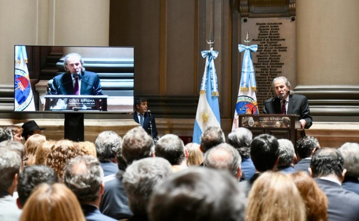 FOTO: Juan Carlos Maqueda se despidió de la Corte Suprema.