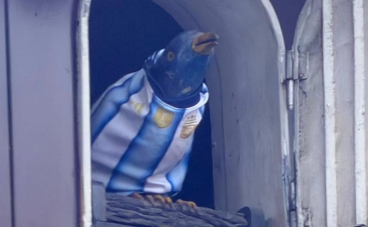 El Cucú se puso la celeste y blanca.