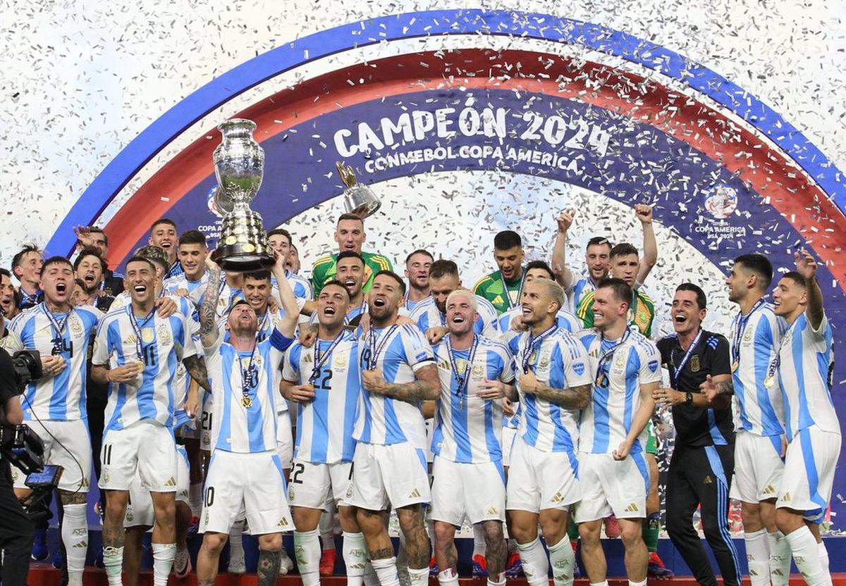 La Selección argentina fue la última campeona de América, en Estados Unidos.